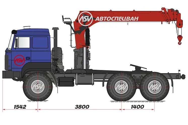 Седельный тягач Урал 44202-3511-82 (бескапотный) с КМУ IT-150 (тросовый) 0