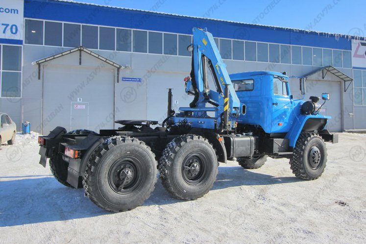 Седельный тягач Урал 44202-60М с КМУ ИМ-50 3