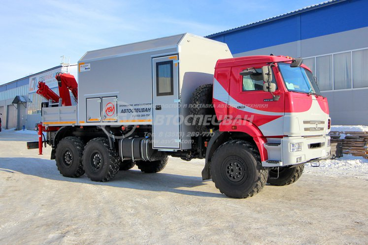 Агрегат ремонтно-сварочный (АРС) КамАЗ 43118-3027-50 с КМУ Rusman 302