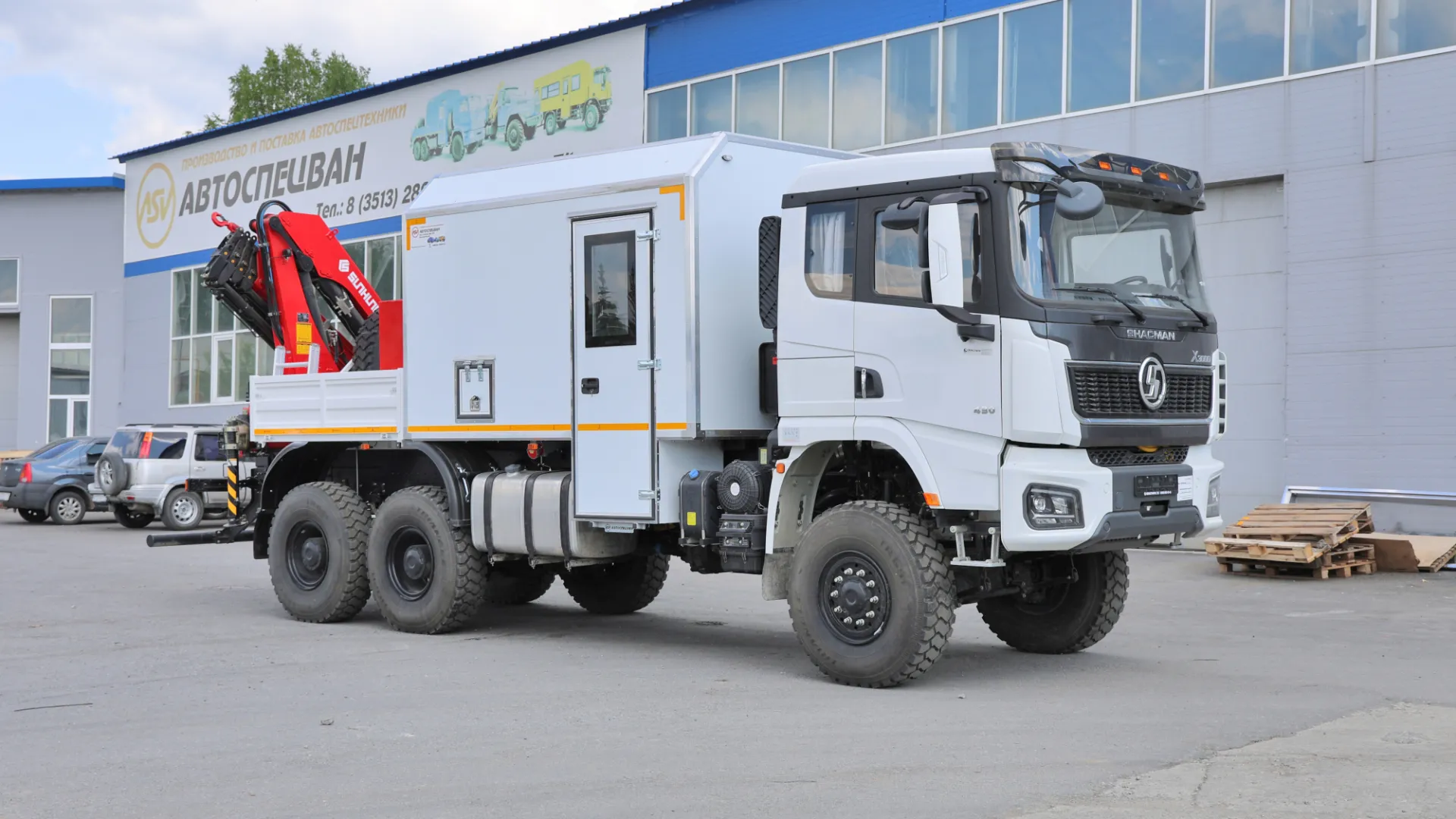 АРОК SHACMAN SX32586V385 с КМУ Sunhunk K168 0