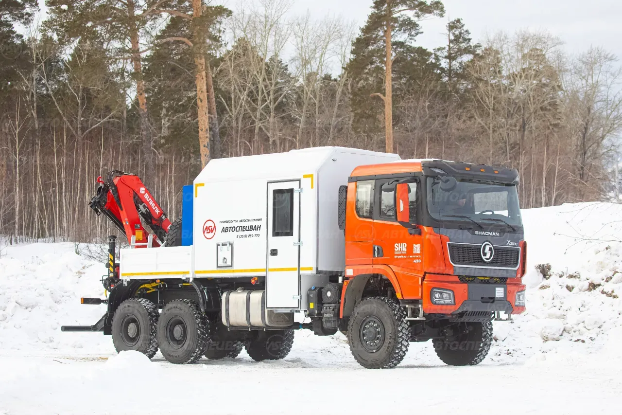 Арок SHACMAN SX32586V385 с КМУ Sunhunk 108-2 0