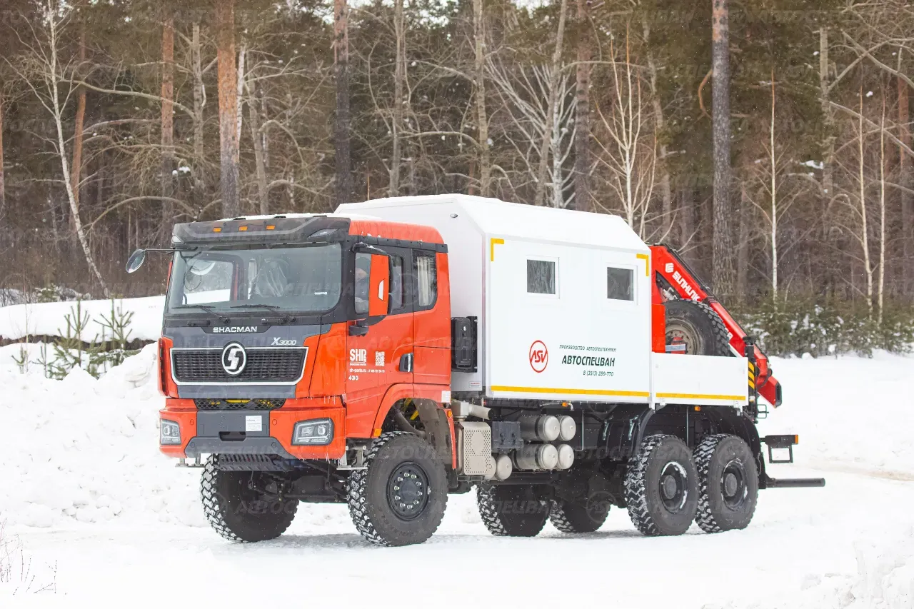 Арок SHACMAN SX32586V385 с КМУ Sunhunk 108-2 1