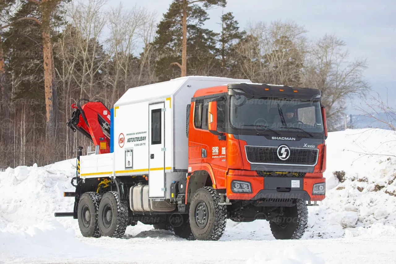 Арок SHACMAN SX32586V385 с КМУ Sunhunk 108-2 5