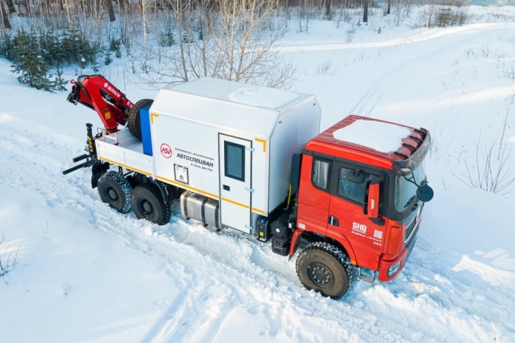 Арок SHACMAN SX32586V385 с КМУ Sunhunk 108-2 7