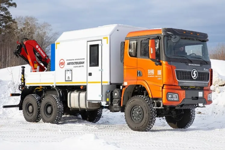 АРОК SHACMAN SX32586V385 с КМУ Sunhunk 108-2 10