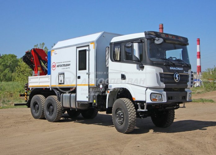 Арок SHACMAN SX32586V385 с КМУ Sunhunk 125 6