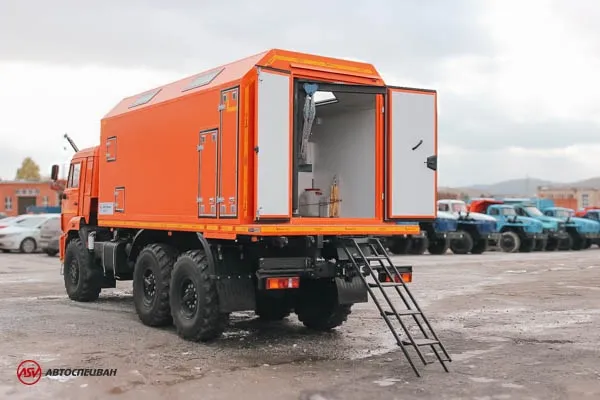 Передвижная мастерская ПАРМ КамАЗ 43118-3027-50 с токарным станком 4
