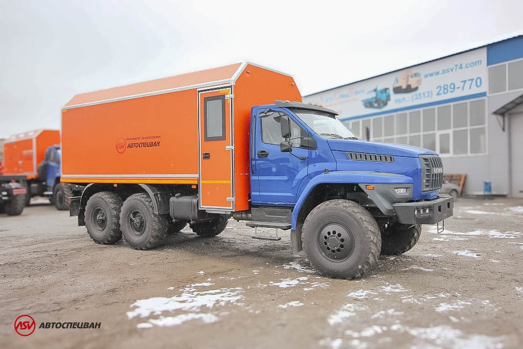 Передвижная мастерская ПАРМ АСВ 7722G4 Урал-NEXT4320-6952-72(Е5)Г38 с отсеком для перевозки людей 0