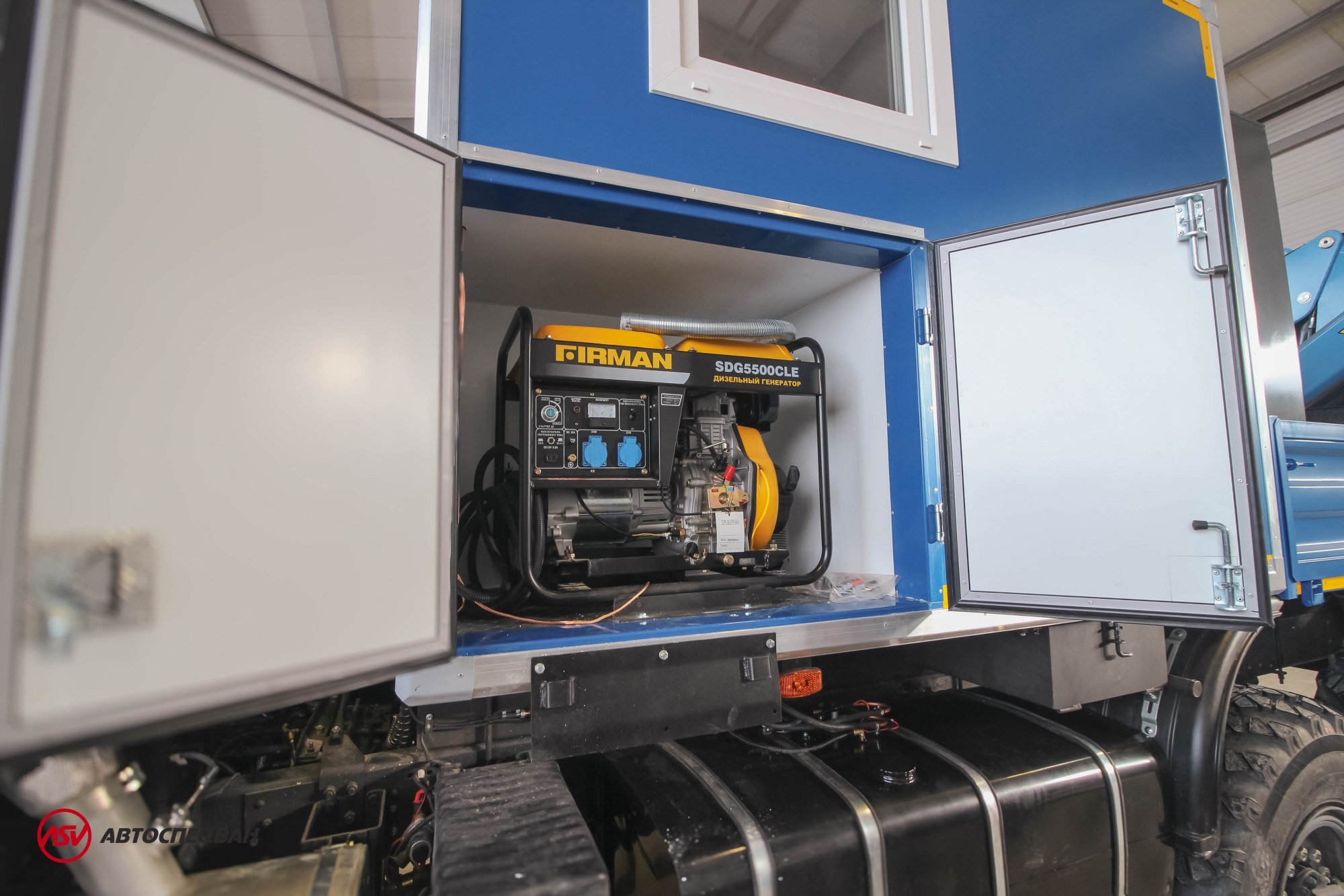 Передвижная мастерская ПАРМ АСВ 7721P4 КАМАЗ 43118-3086-50 с КМУ ИМ-150 3