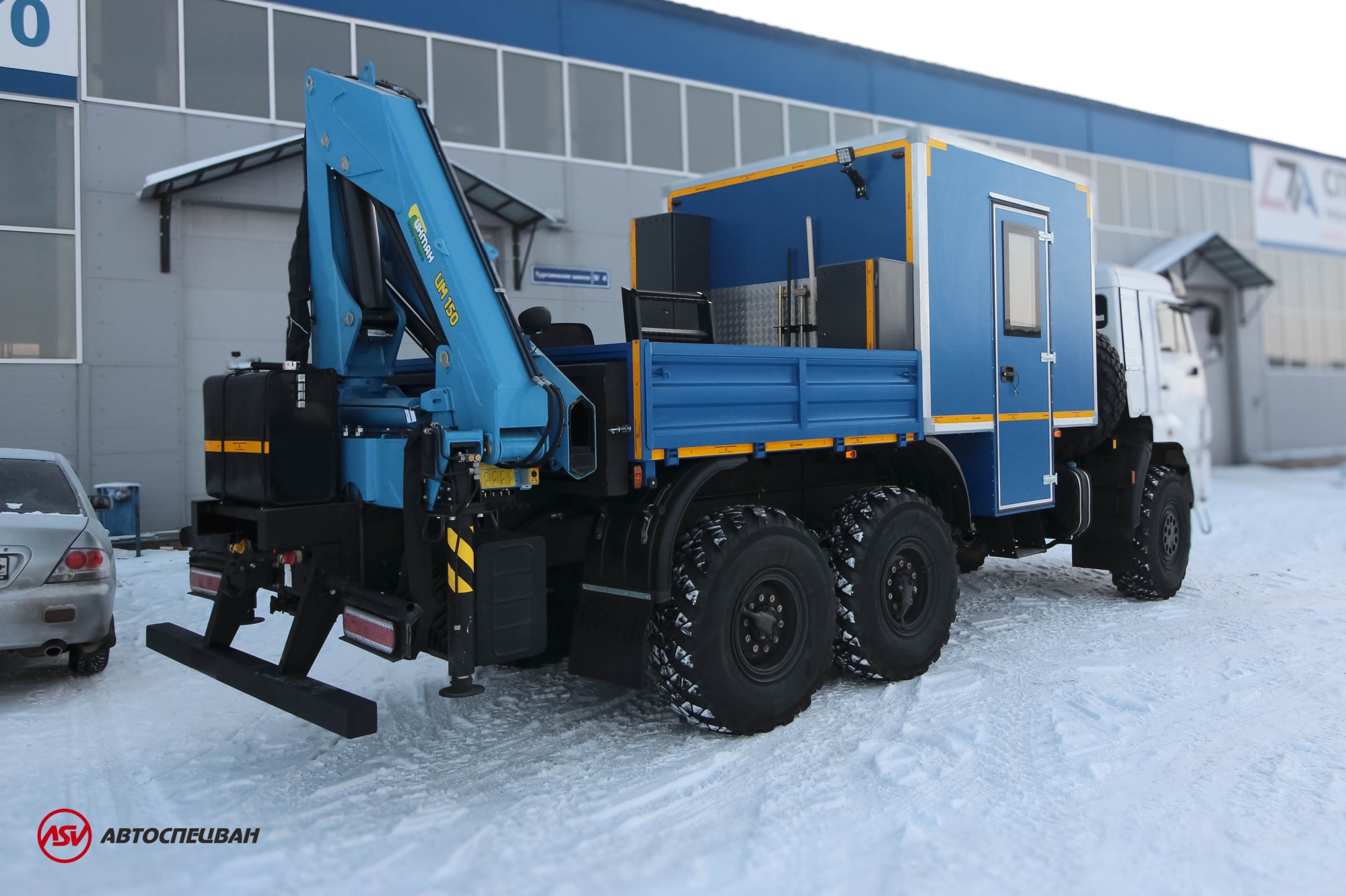 Передвижная мастерская ПАРМ АСВ 7721P4 КАМАЗ 43118-3086-50 с КМУ ИМ-150 5