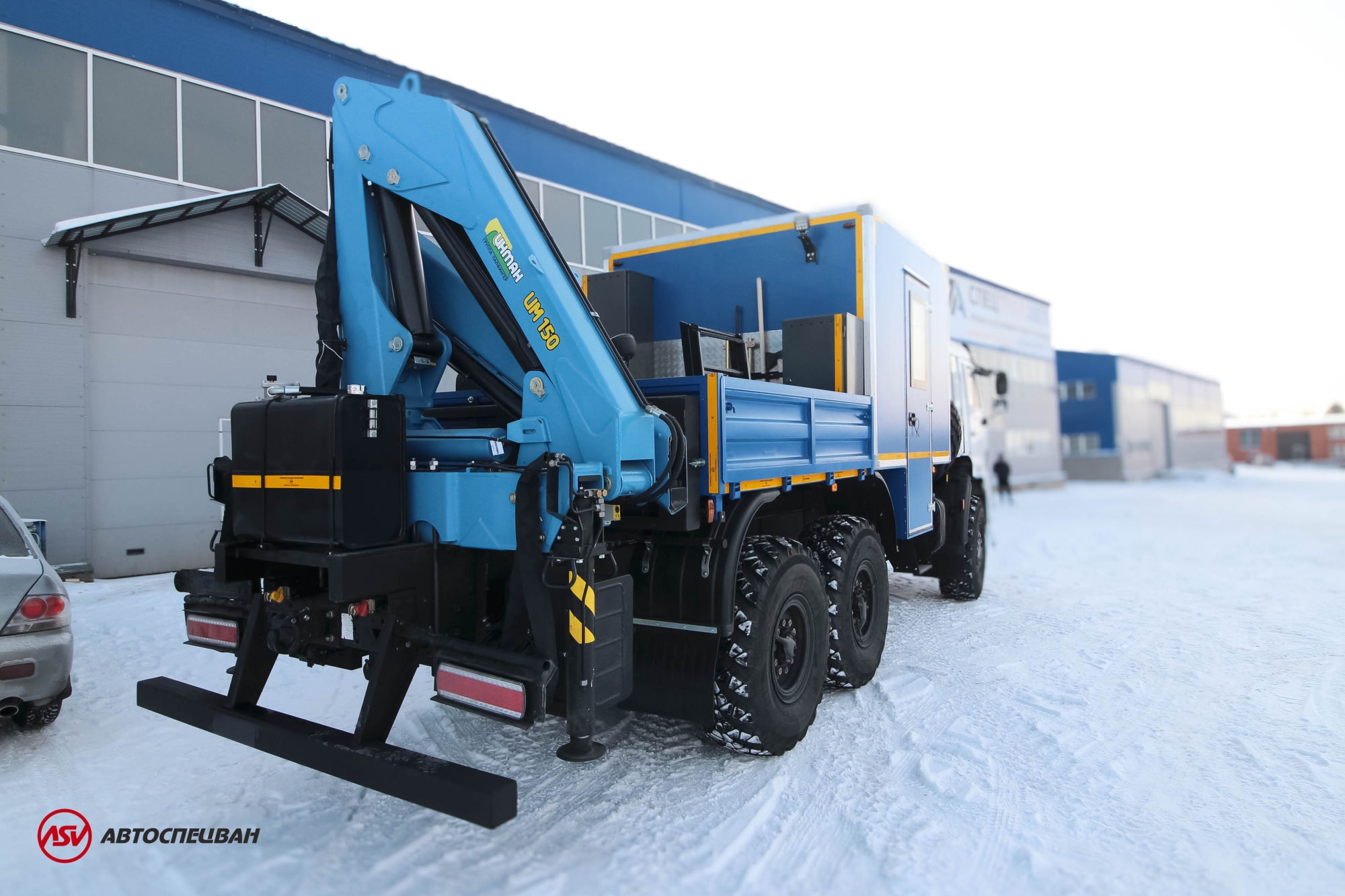 Передвижная мастерская ПАРМ АСВ 7721P4 КАМАЗ 43118-3086-50 с КМУ ИМ-150 6