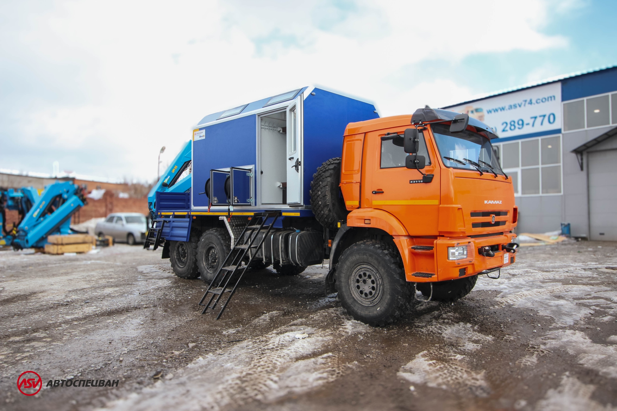 Передвижная мастерская ПАРМ КАМАЗ 43118-3086-50 с КМУ ИМ-95 0