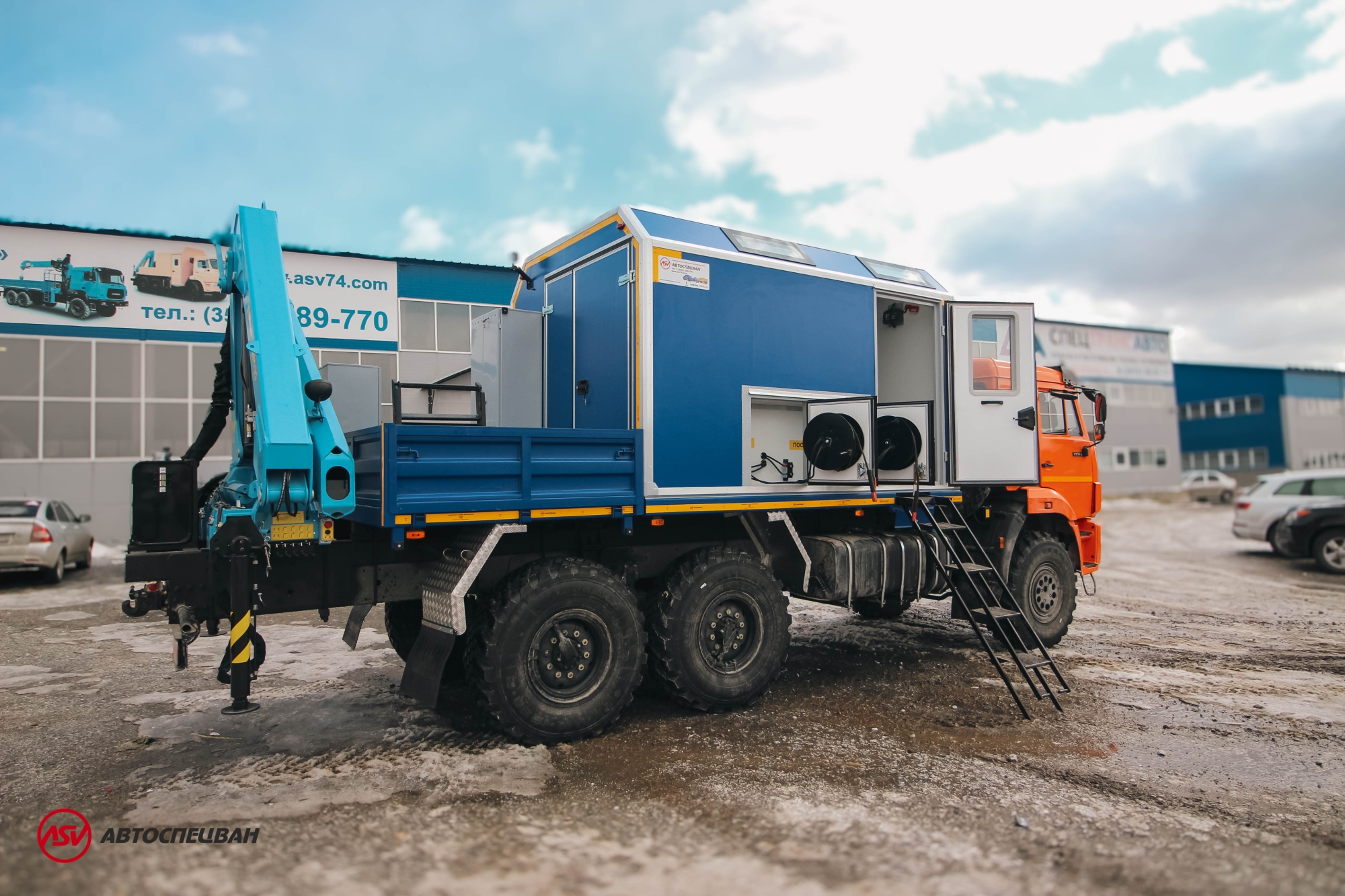 Передвижная мастерская ПАРМ КАМАЗ 43118-3086-50 с КМУ ИМ-95 4