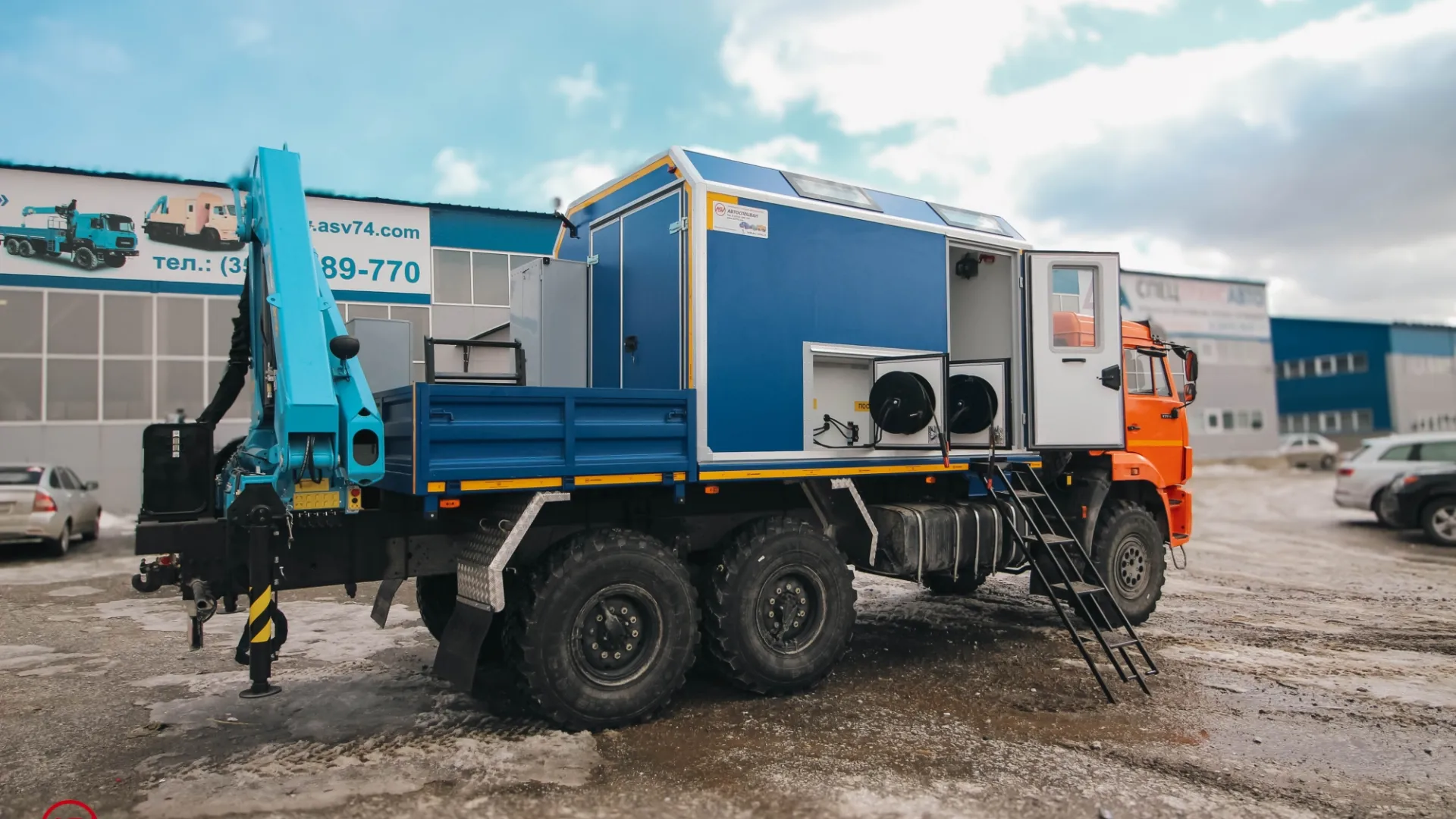 Передвижная мастерская ПАРМ КАМАЗ 43118-3086-50 с КМУ ИМ-95 4