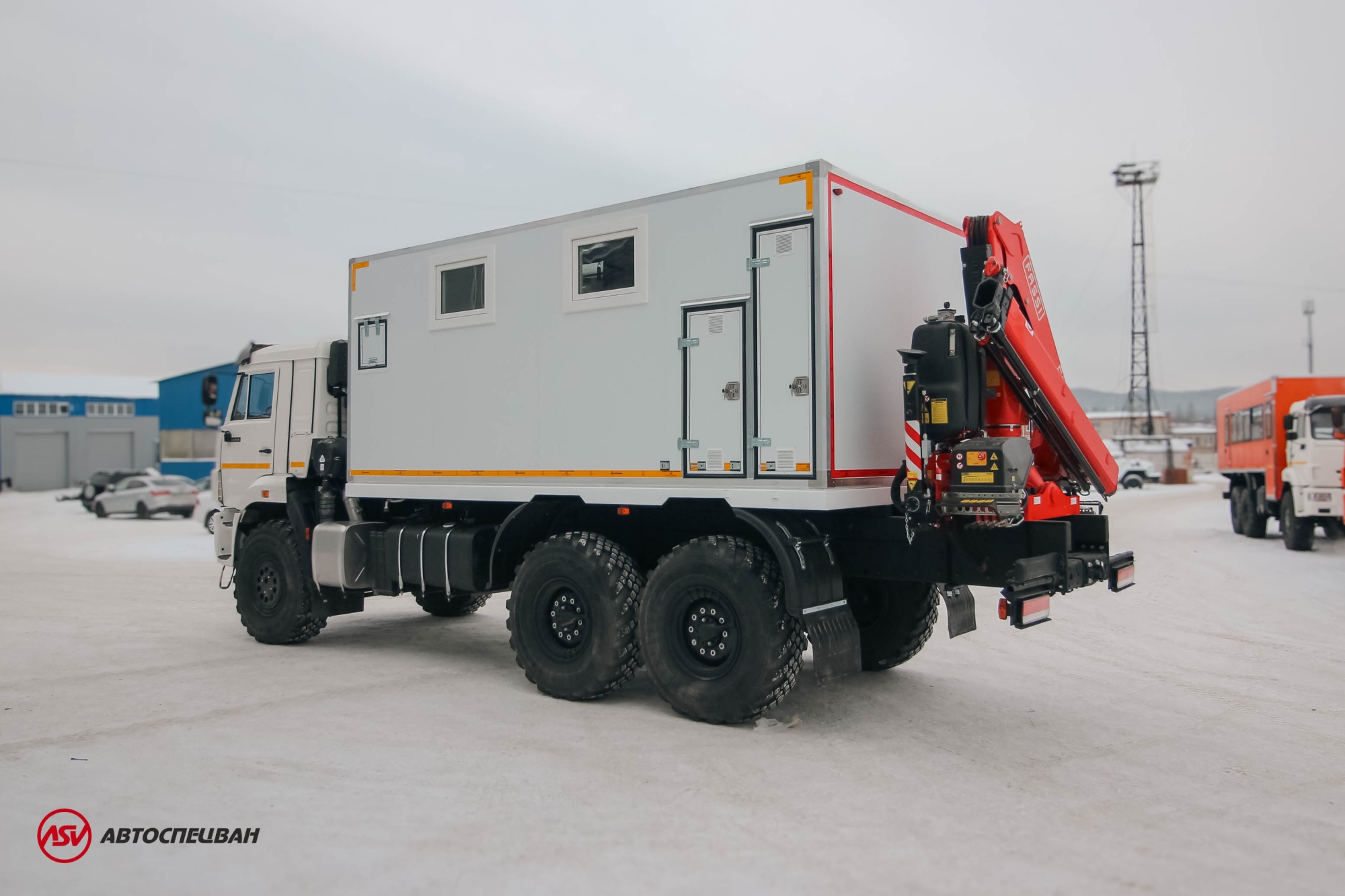 ПАРМ с КМУ Fassi F85.0.22 КамАЗ 43118-50 2