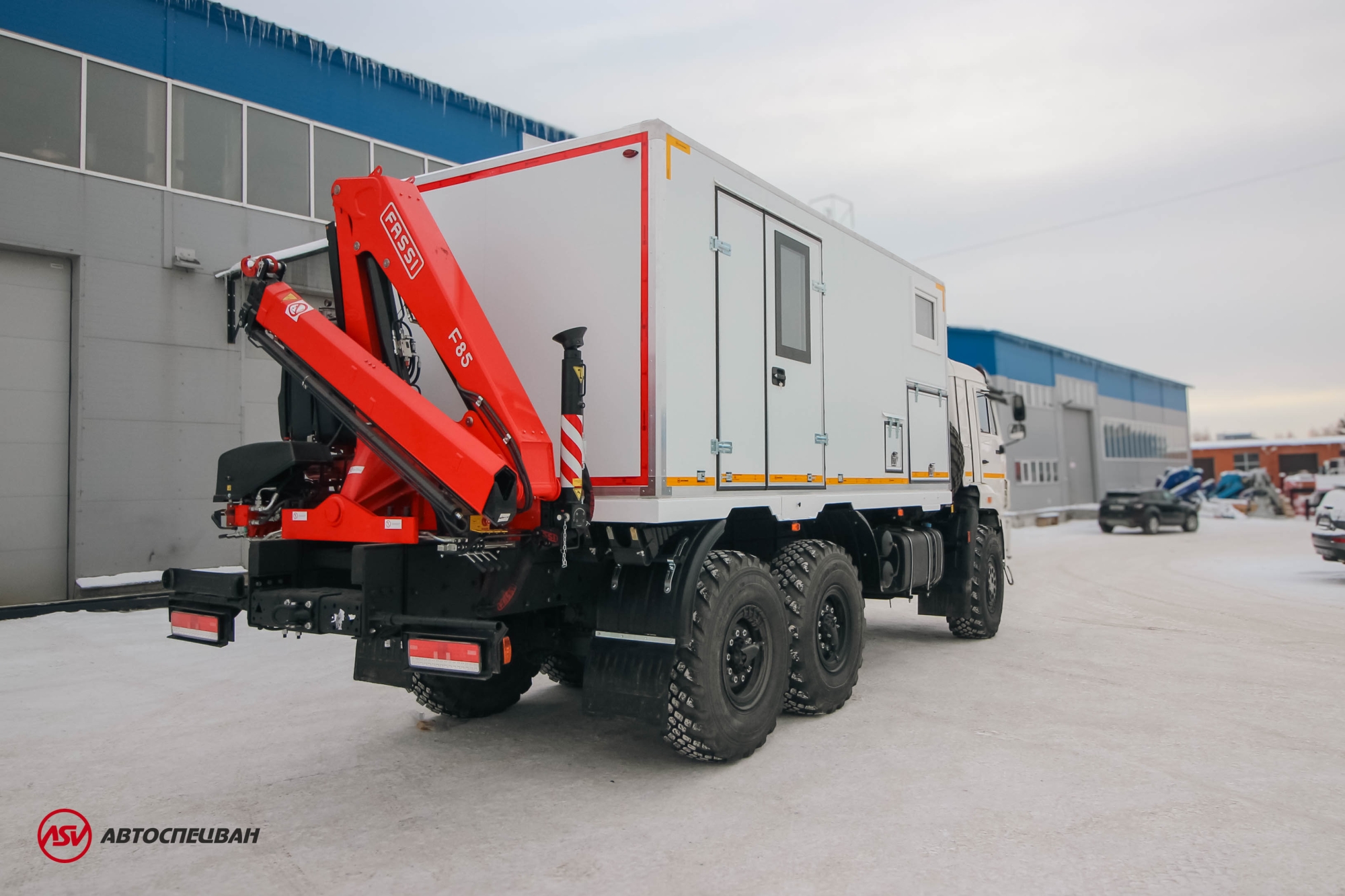 ПАРМ с КМУ Fassi F85.0.22 КамАЗ 43118-50 1