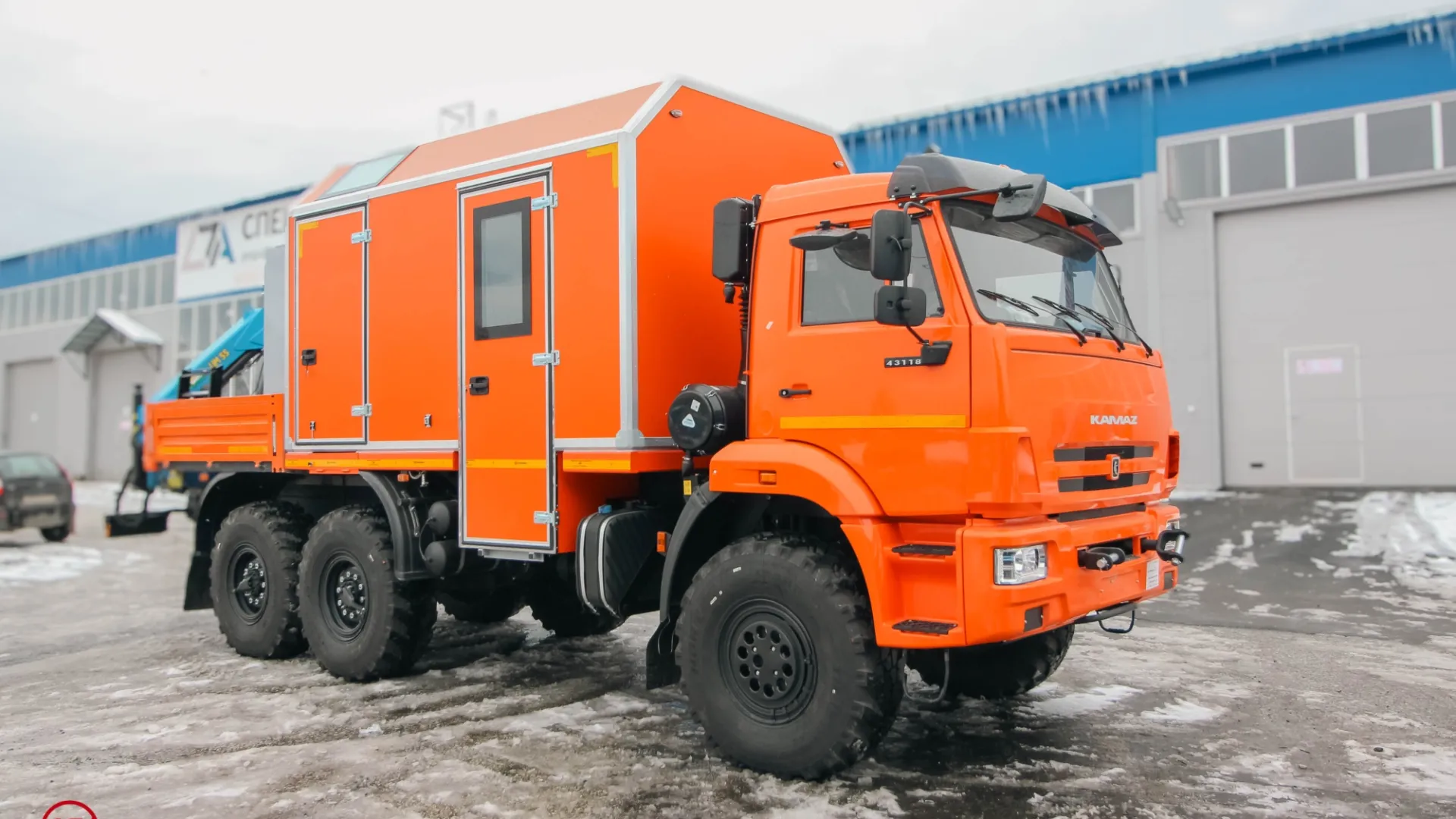 Передвижная мастерская ПАРМ КАМАЗ 43118-3027-50 с КМУ ИМ-55 0