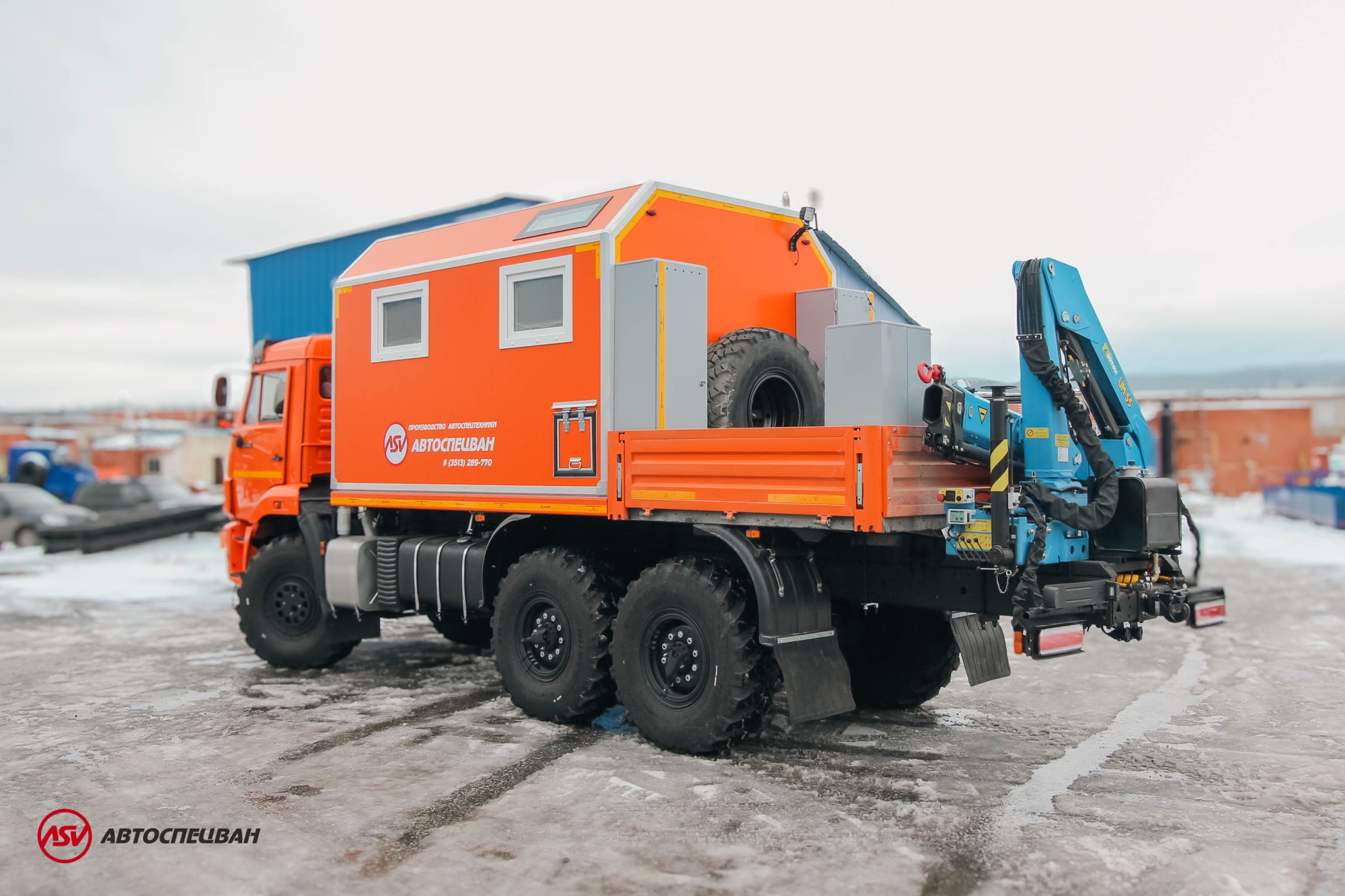 Передвижная мастерская ПАРМ КАМАЗ 43118-3027-50 с КМУ ИМ-55 1