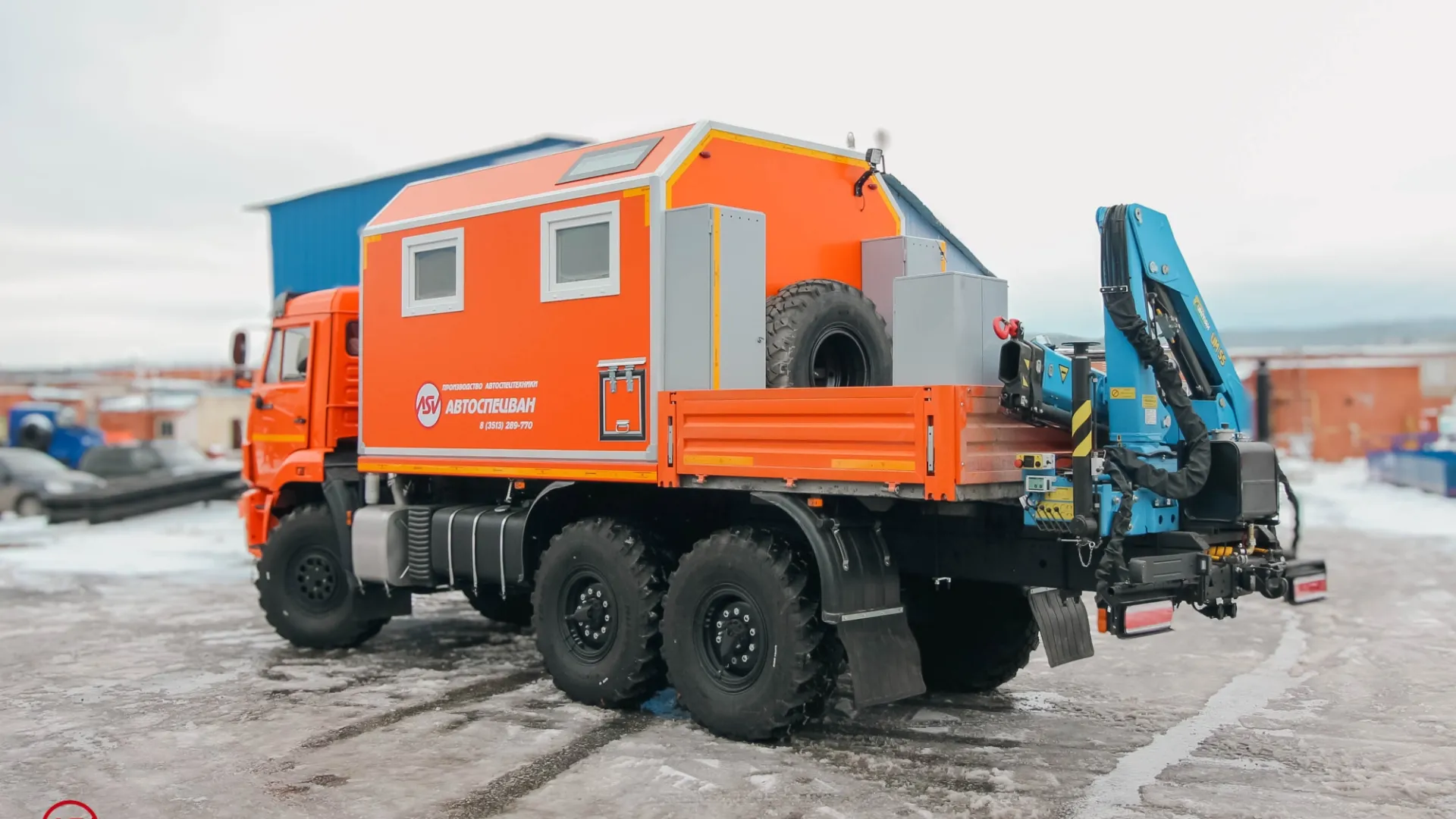 Передвижная мастерская ПАРМ КАМАЗ 43118-3027-50 с КМУ ИМ-55 1