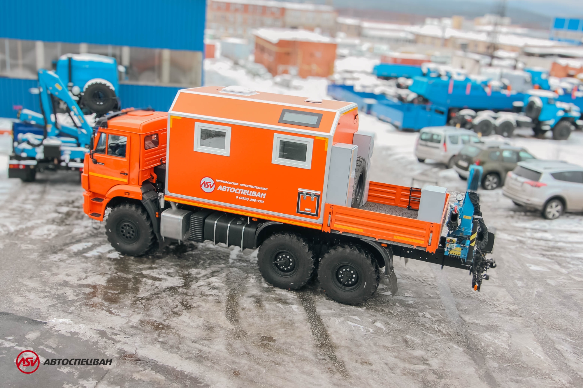 Передвижная мастерская ПАРМ КАМАЗ 43118-3027-50 с КМУ ИМ-55 3