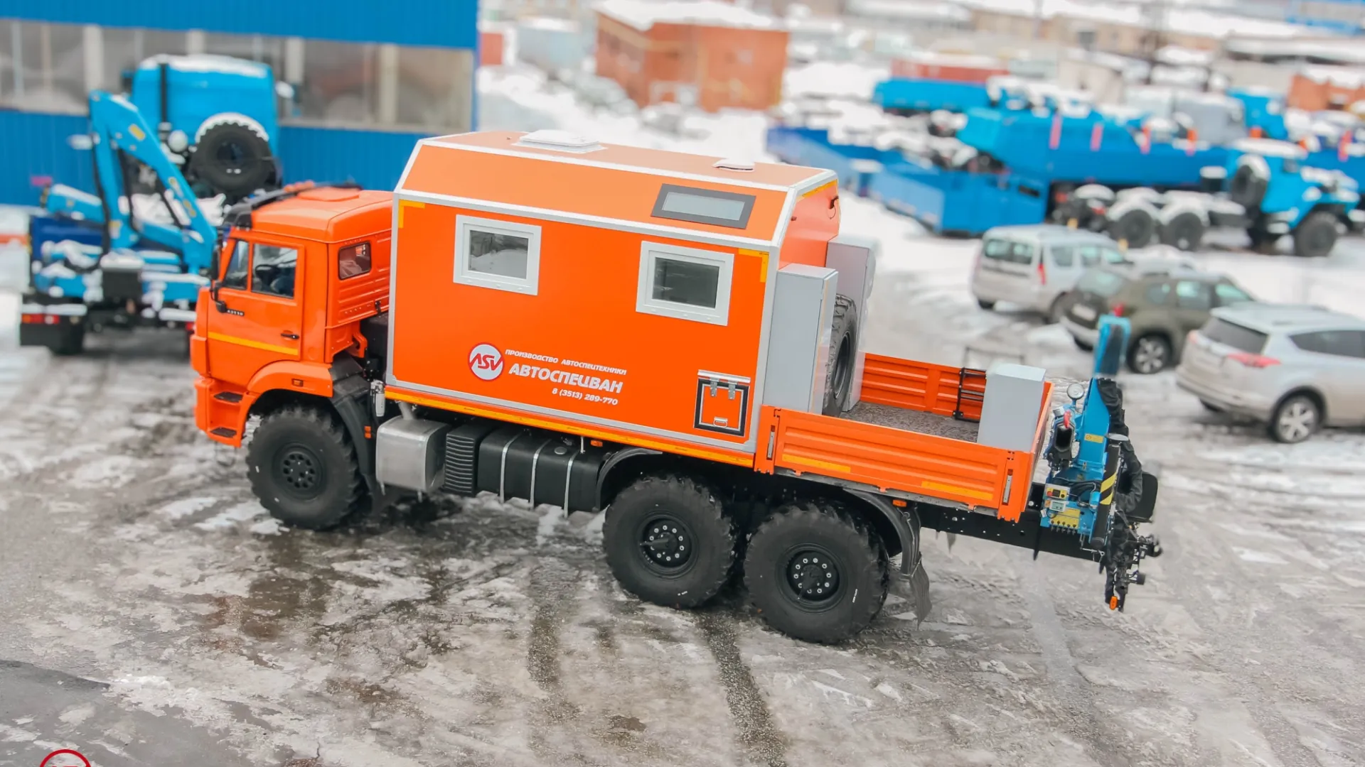 Передвижная мастерская ПАРМ КАМАЗ 43118-3027-50 с КМУ ИМ-55 3