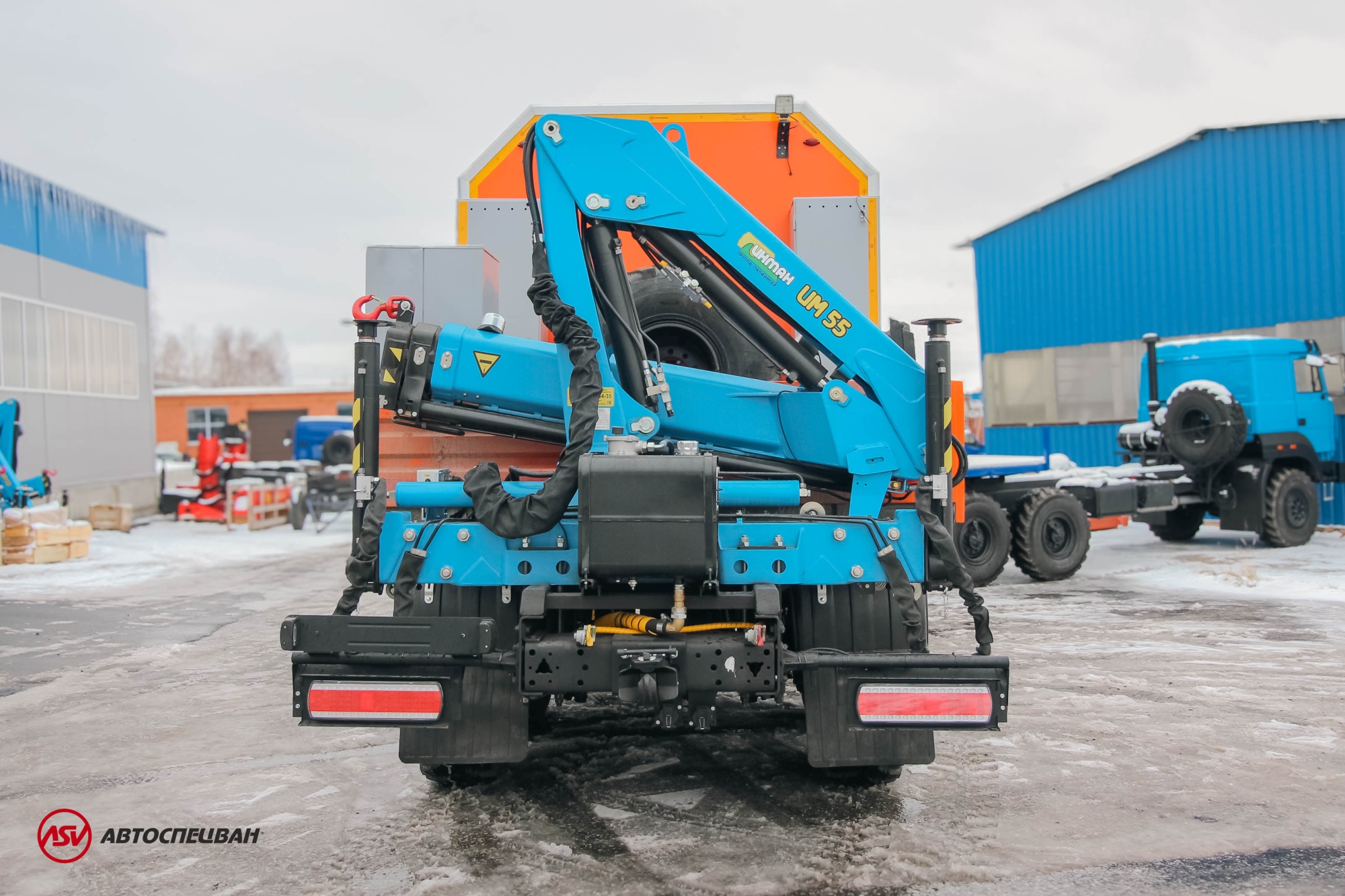 Передвижная мастерская ПАРМ КАМАЗ 43118-3027-50 с КМУ ИМ-55 4