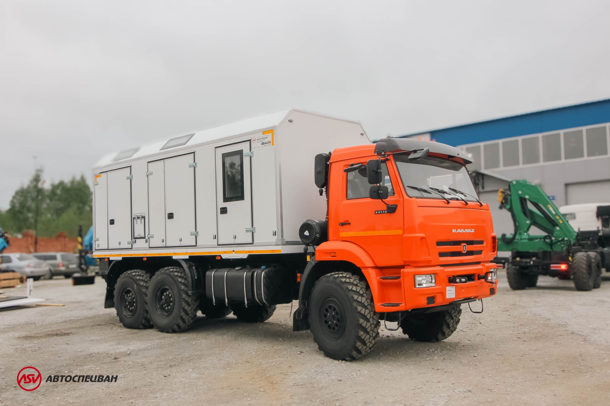 Передвижная мастерская ПАРМ КамАЗ 43118-3027-50 с КМУ ИМ-50 0