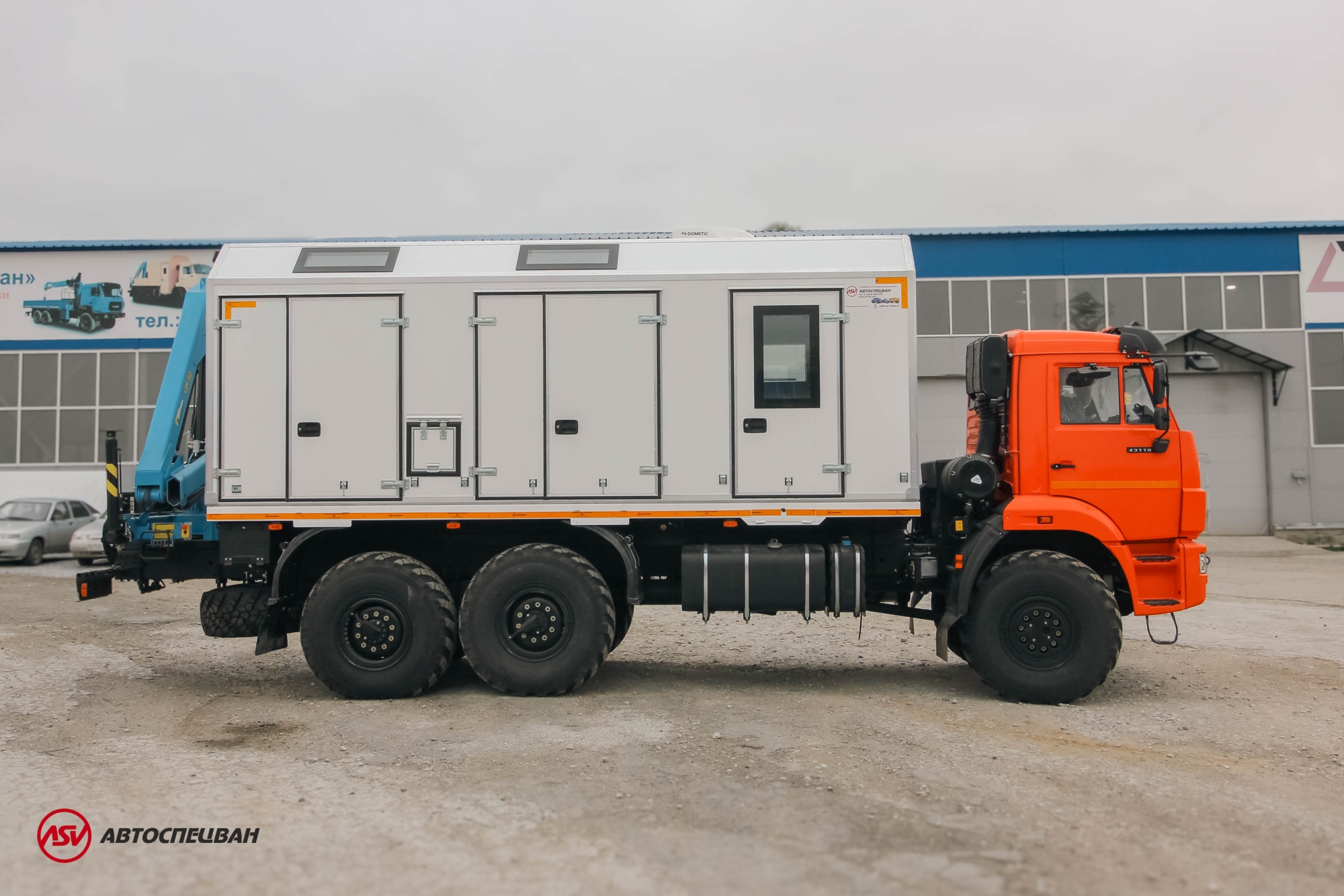 Передвижная мастерская ПАРМ КамАЗ 43118-3027-50 с КМУ ИМ-50 1