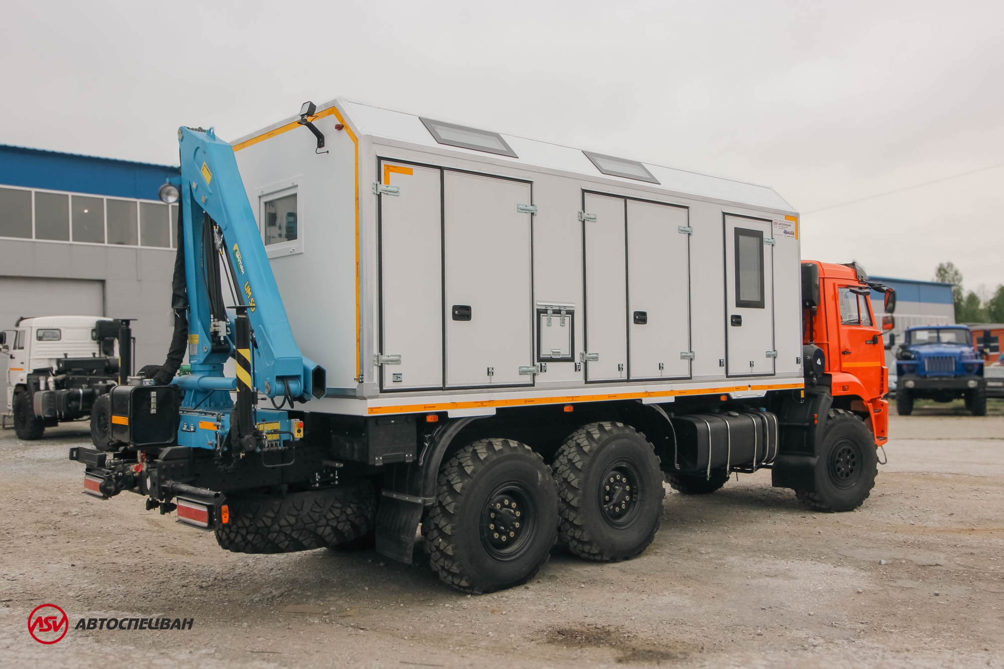 Передвижная мастерская ПАРМ КамАЗ 43118-3027-50 с КМУ ИМ-50 2