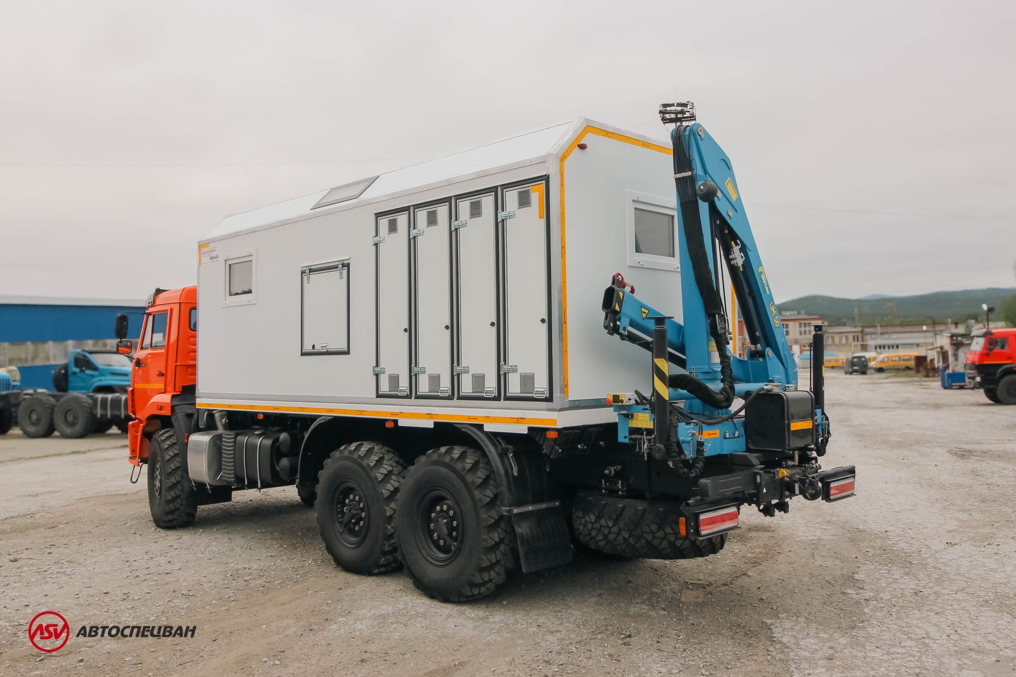 Передвижная мастерская ПАРМ КамАЗ 43118-3027-50 с КМУ ИМ-50 4