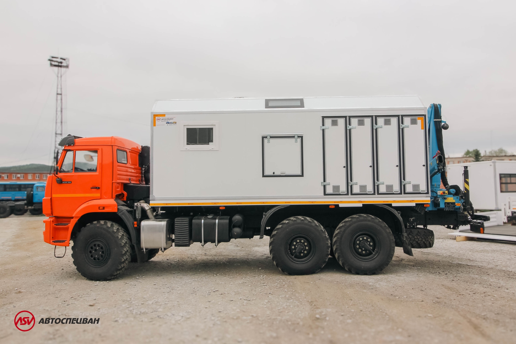 Передвижная мастерская ПАРМ КамАЗ 43118-3027-50 с КМУ ИМ-50 5