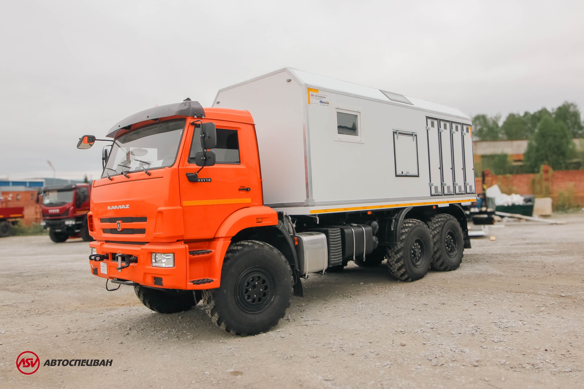 Передвижная мастерская ПАРМ КамАЗ 43118-3027-50 с КМУ ИМ-50 6