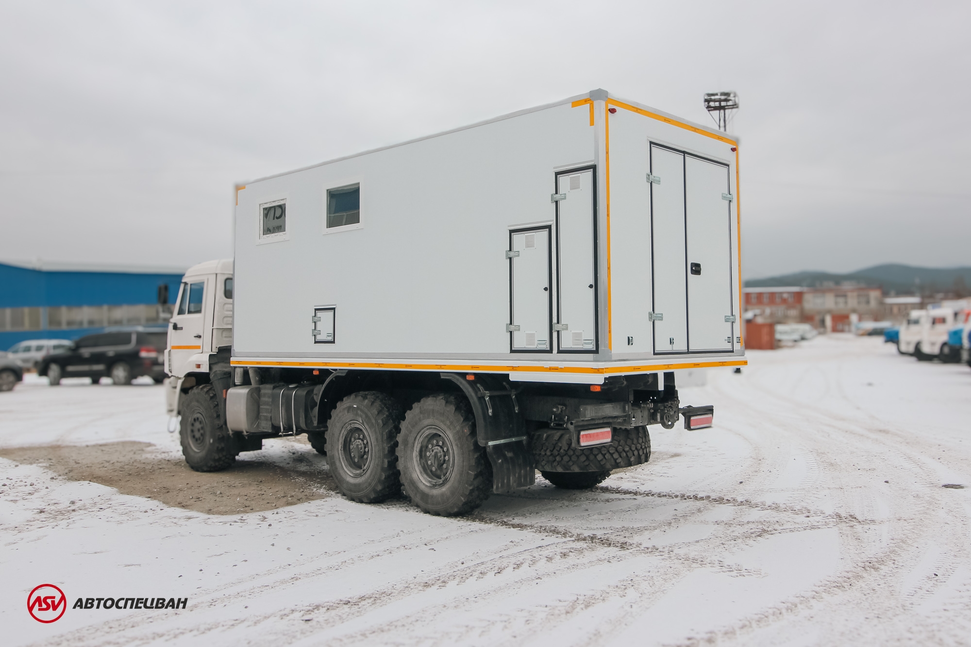 Передвижная мастерская ПАРМ АСВ КАМАЗ 43118-3027-50 с жилым отсеком 2