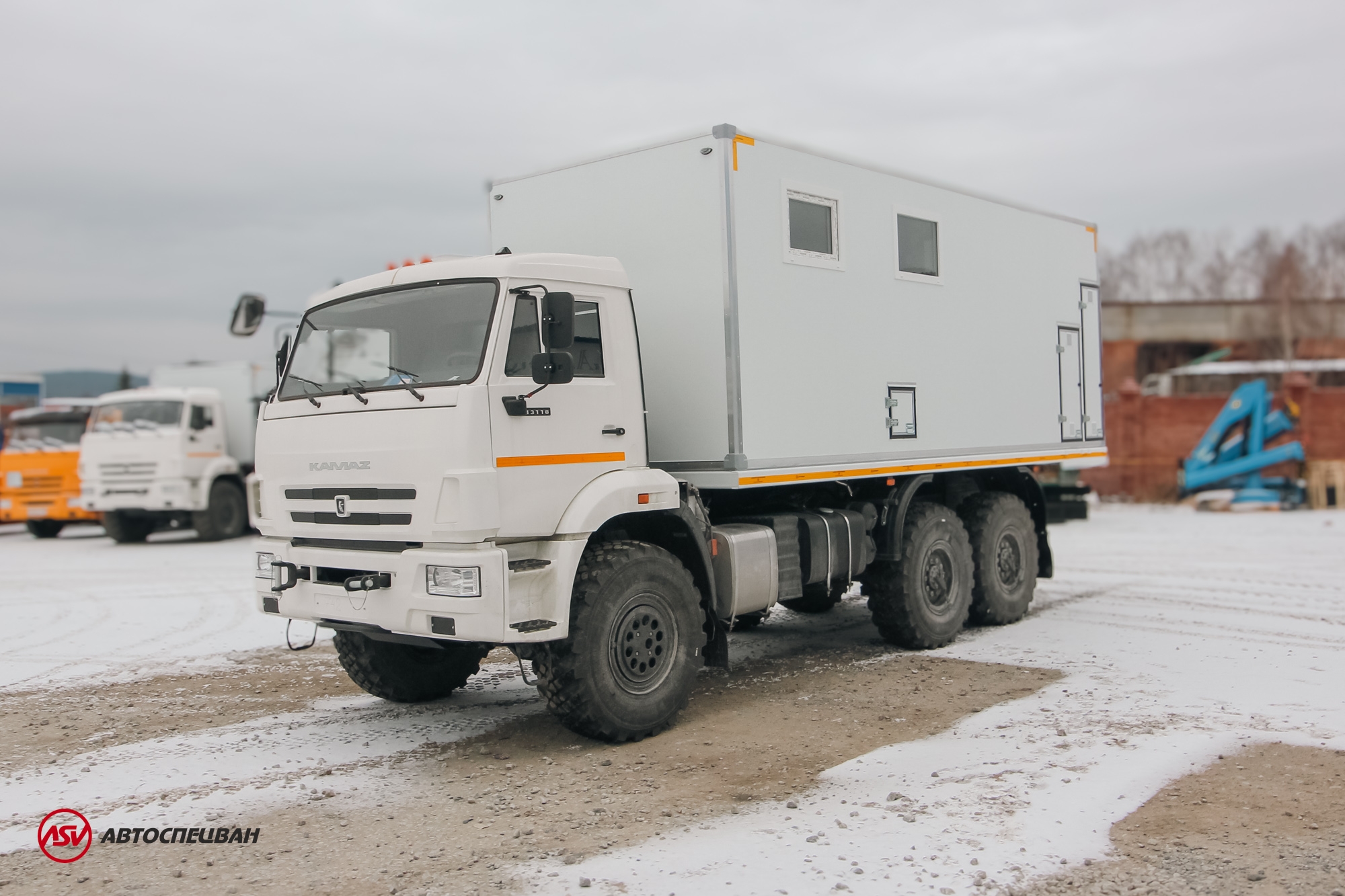 Передвижная мастерская ПАРМ АСВ КАМАЗ 43118-3027-50 с жилым отсеком 3