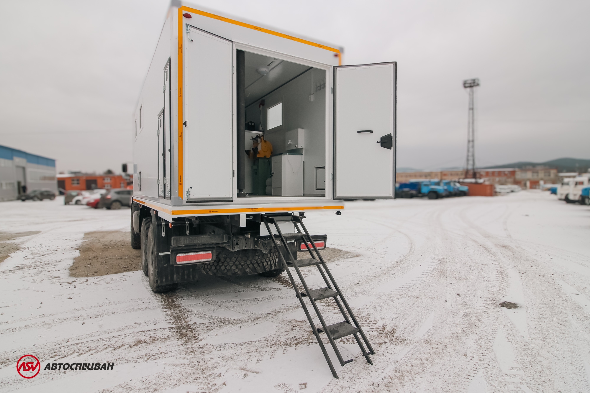 Передвижная мастерская ПАРМ АСВ КАМАЗ 43118-3027-50 с жилым отсеком 5