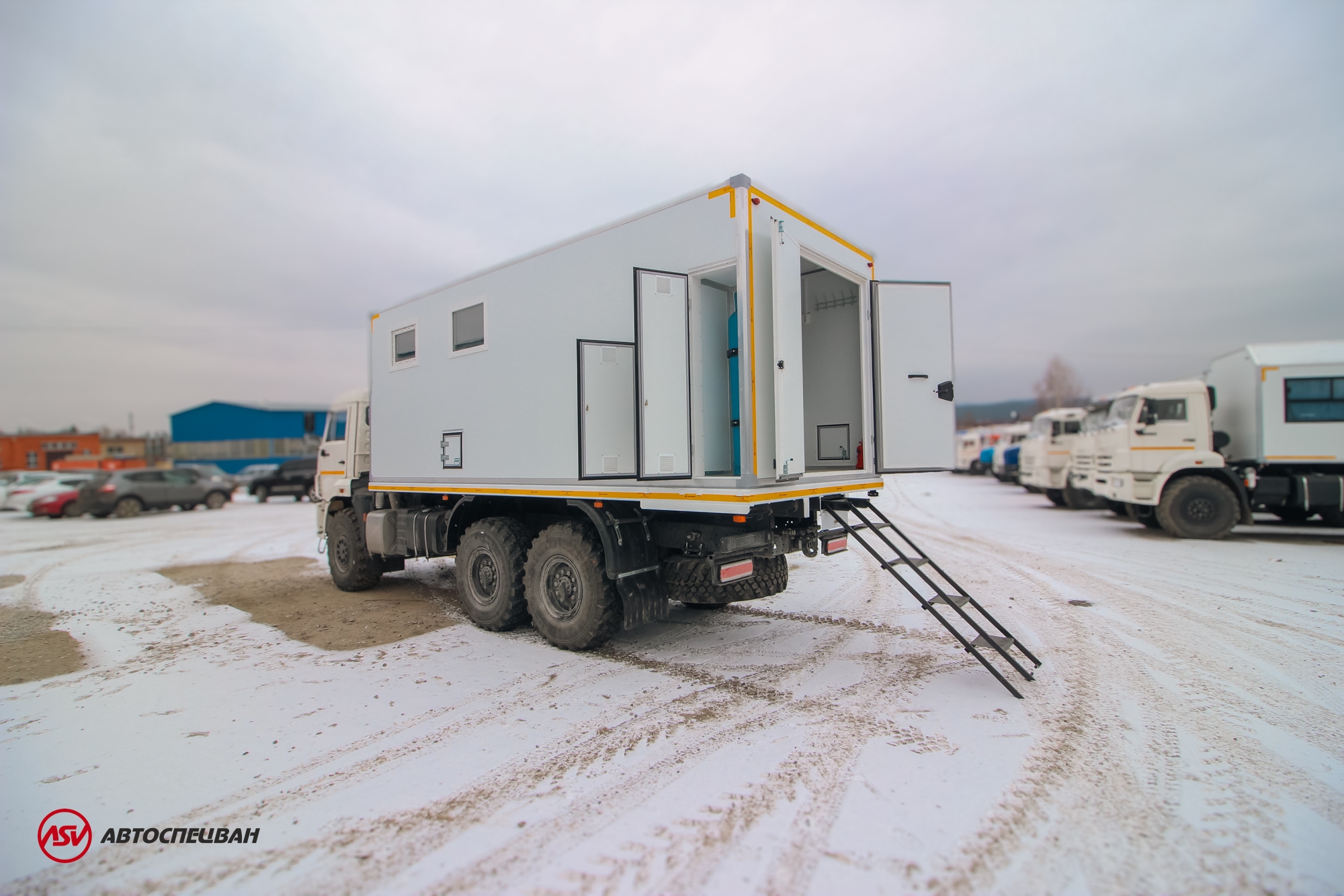 Передвижная мастерская ПАРМ АСВ КАМАЗ 43118-3027-50 с жилым отсеком 7