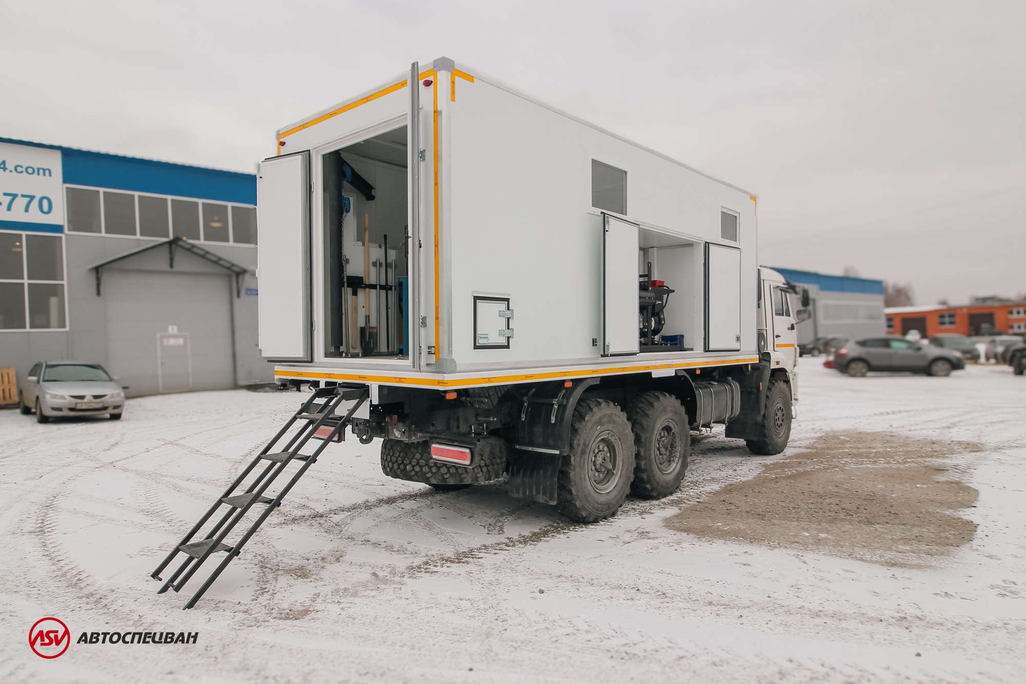 Передвижная мастерская ПАРМ АСВ КАМАЗ 43118-3027-50 с жилым отсеком 8