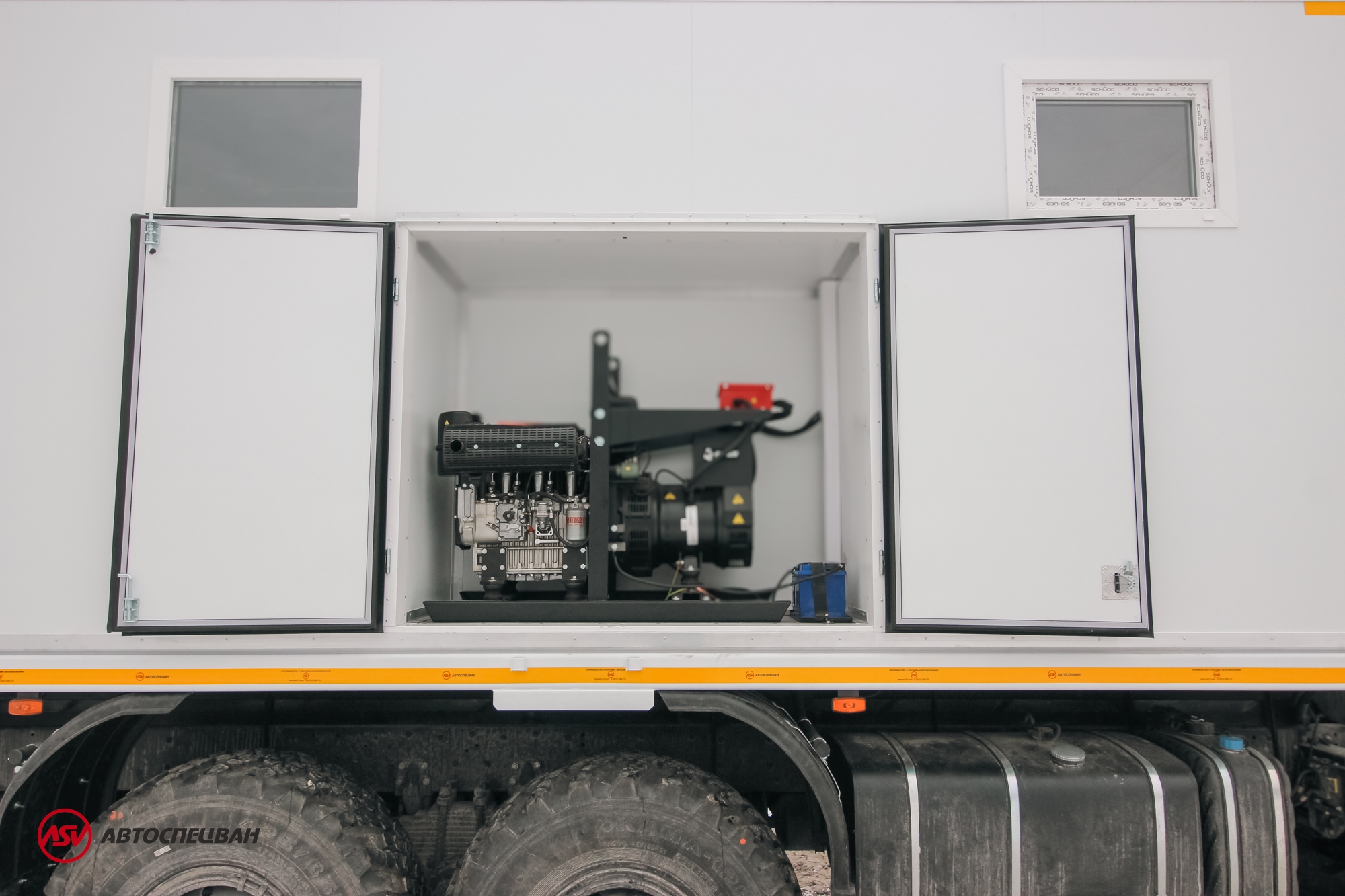 Передвижная мастерская ПАРМ АСВ КАМАЗ 43118-3027-50 с жилым отсеком 12