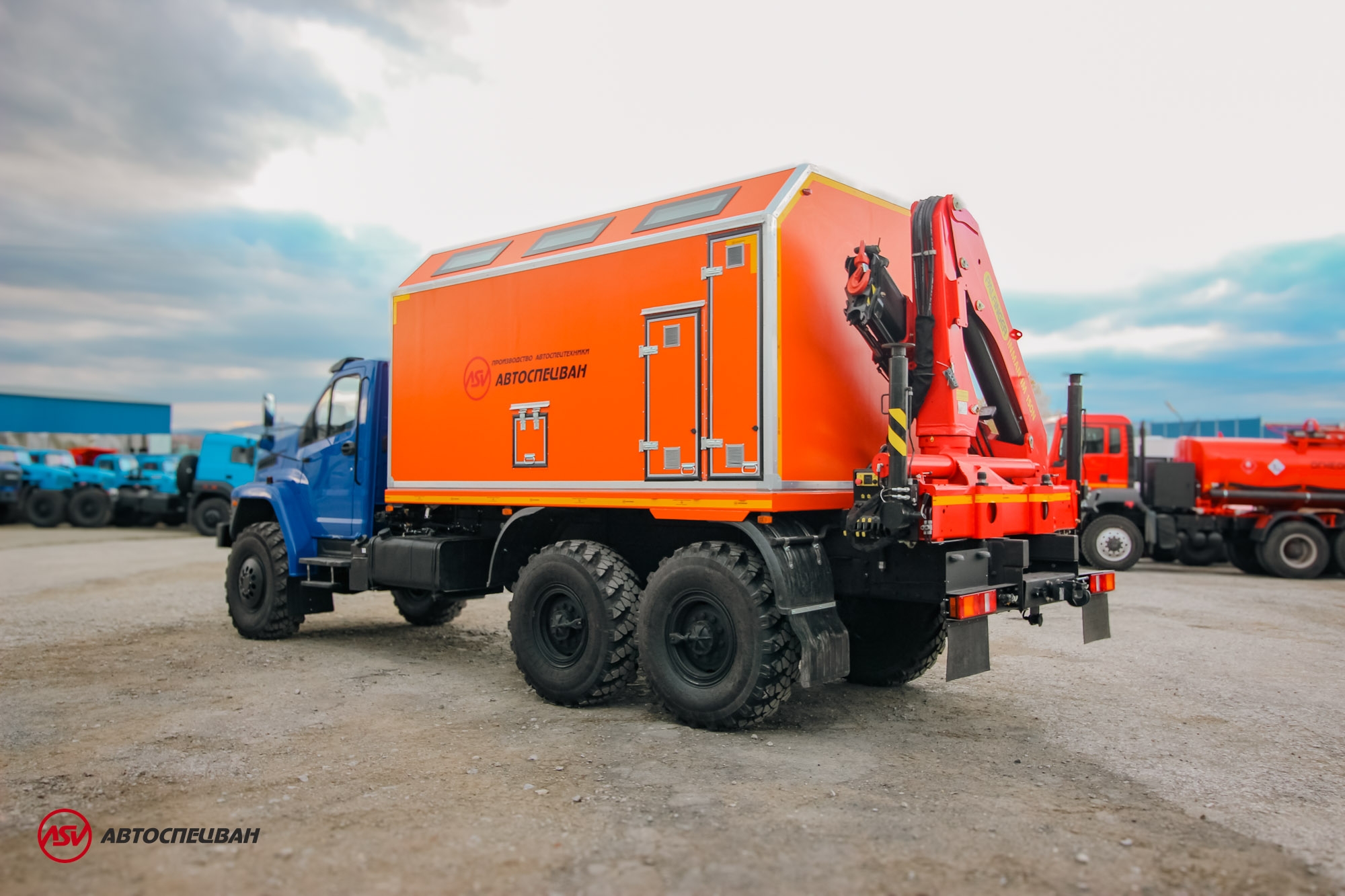Передвижная мастерская ПАРМ АСВ 7722G4 Урал-NEXT4320-6952-72(Е5)Г38 с КМУ ИМ-150N 1