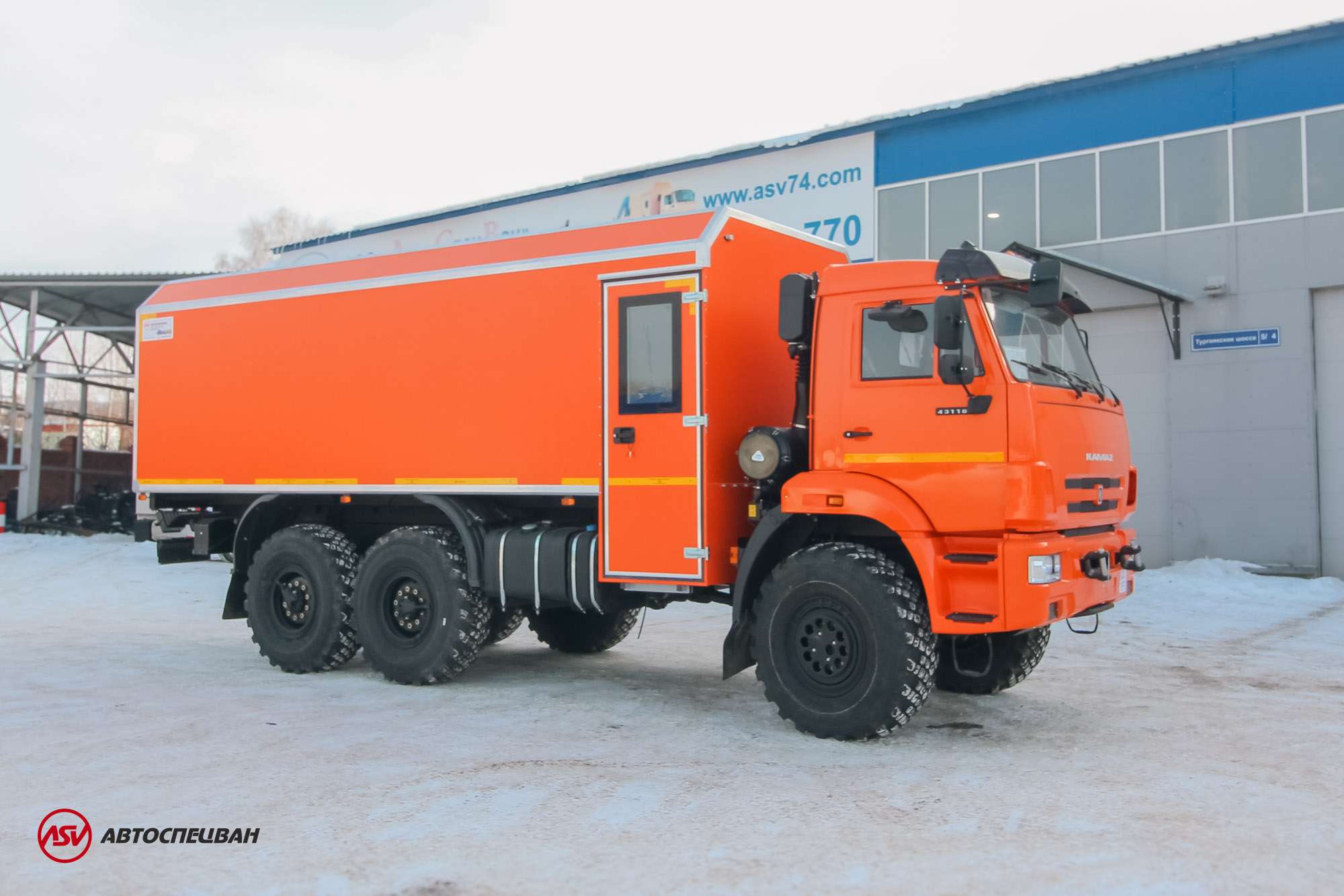 Передвижная мастерская ПАРМ АСВ КАМАЗ 43118-3027-50 с отсеком (7 мест) 0