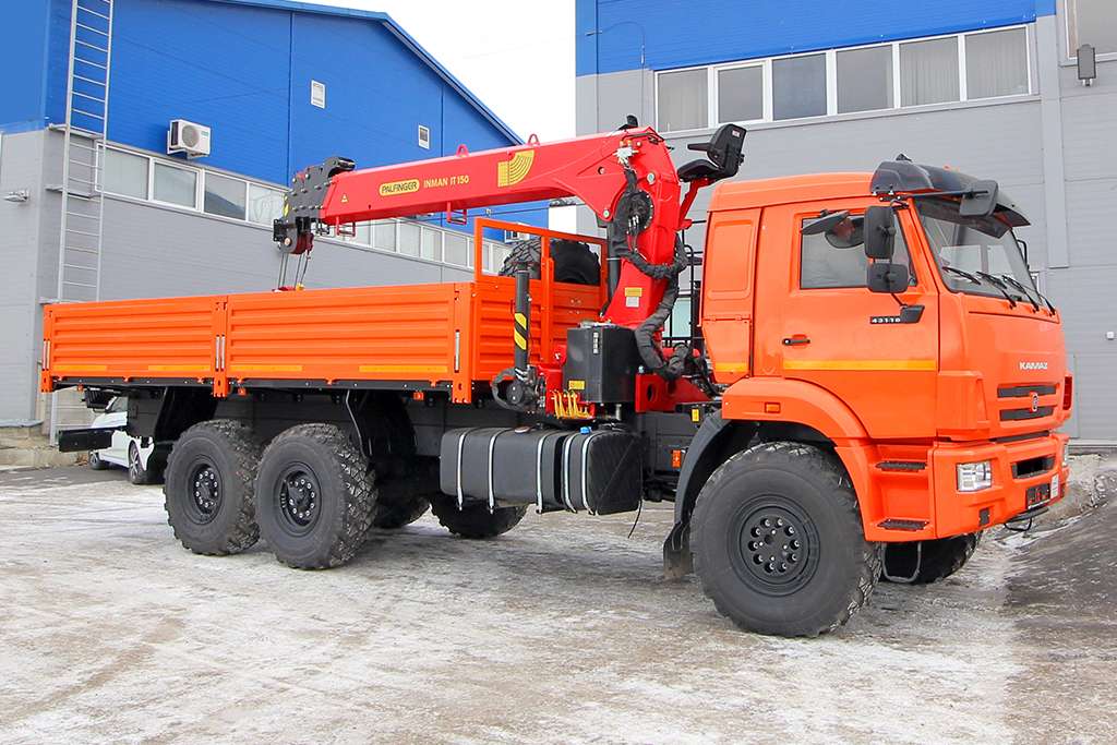 Бортовой КАМАЗ 43118-3027-50 с КМУ Инман ИТ-150 0