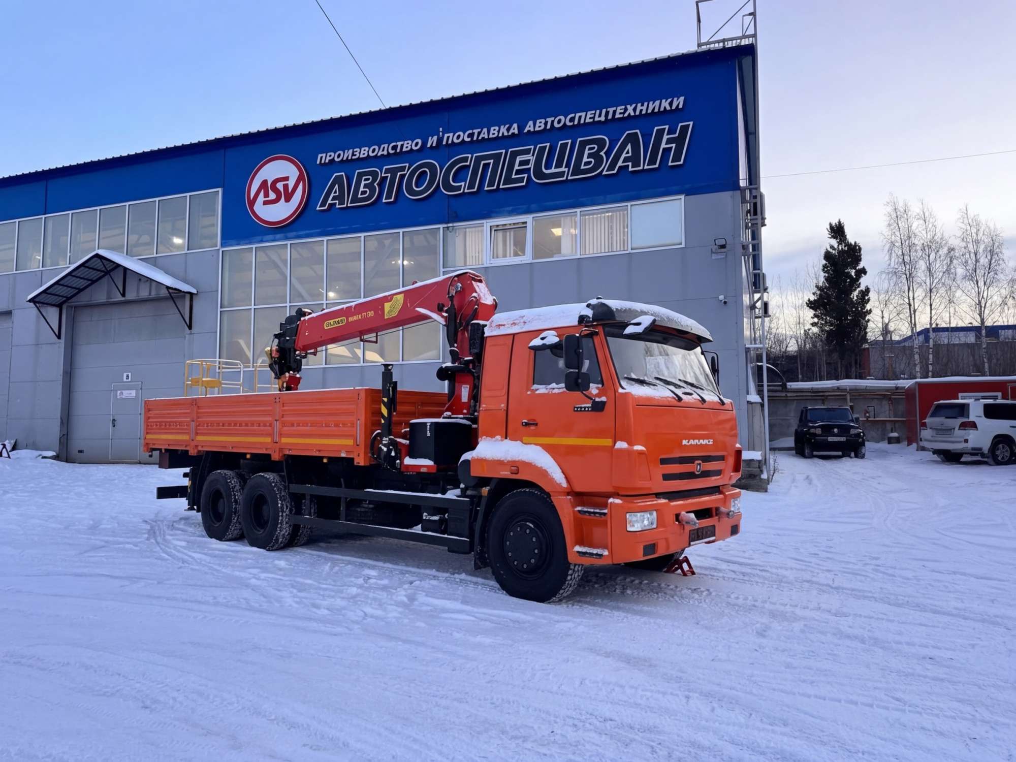 Бортовой КАМАЗ 65117-3020-48 с КМУ Инман ИТ-200 0