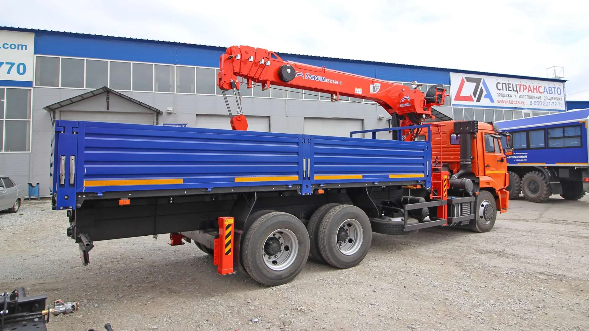Бортовой КАМАЗ 65115-3094-48 с КМУ Kanglim KS-1256 2