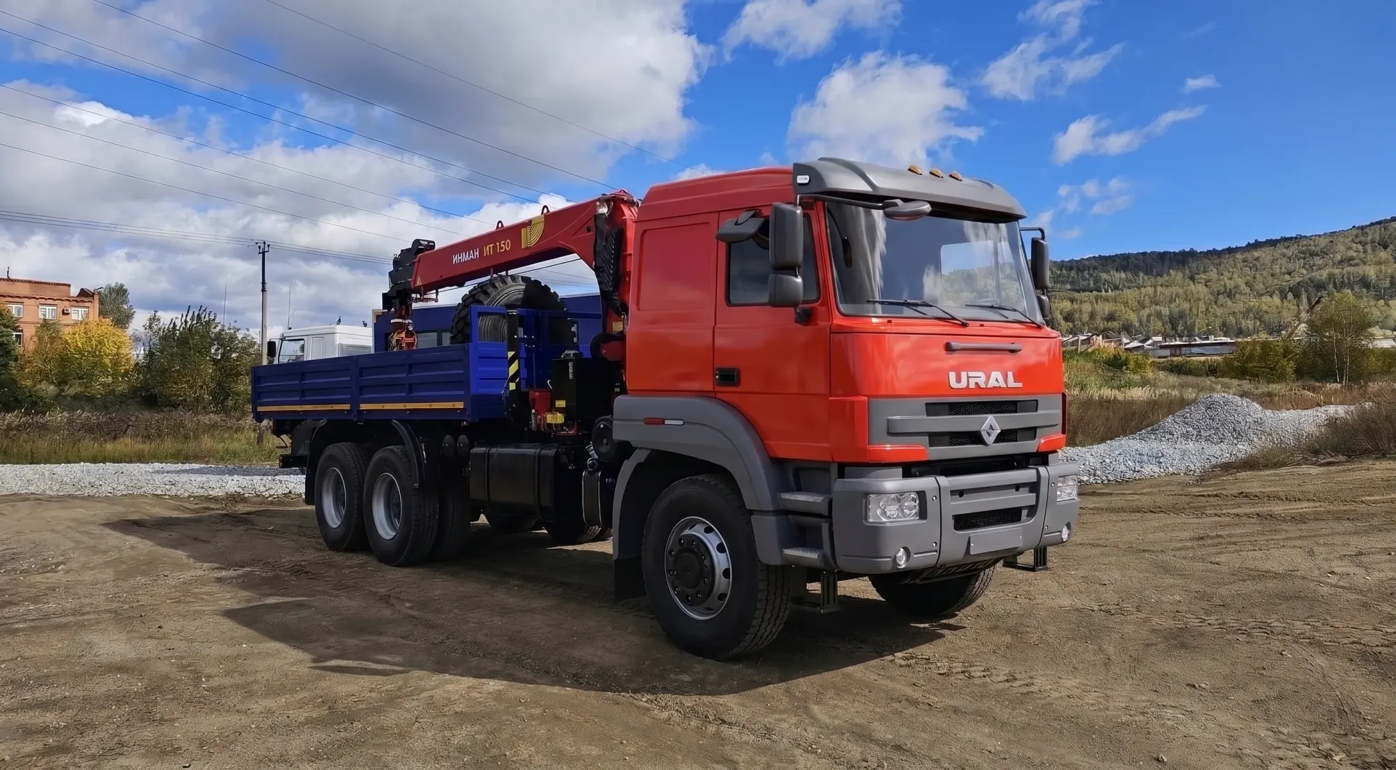 Бортовой автомобиль на шасси УРАЛ C35510 с КМУ ИНМАН ИТ-150 0