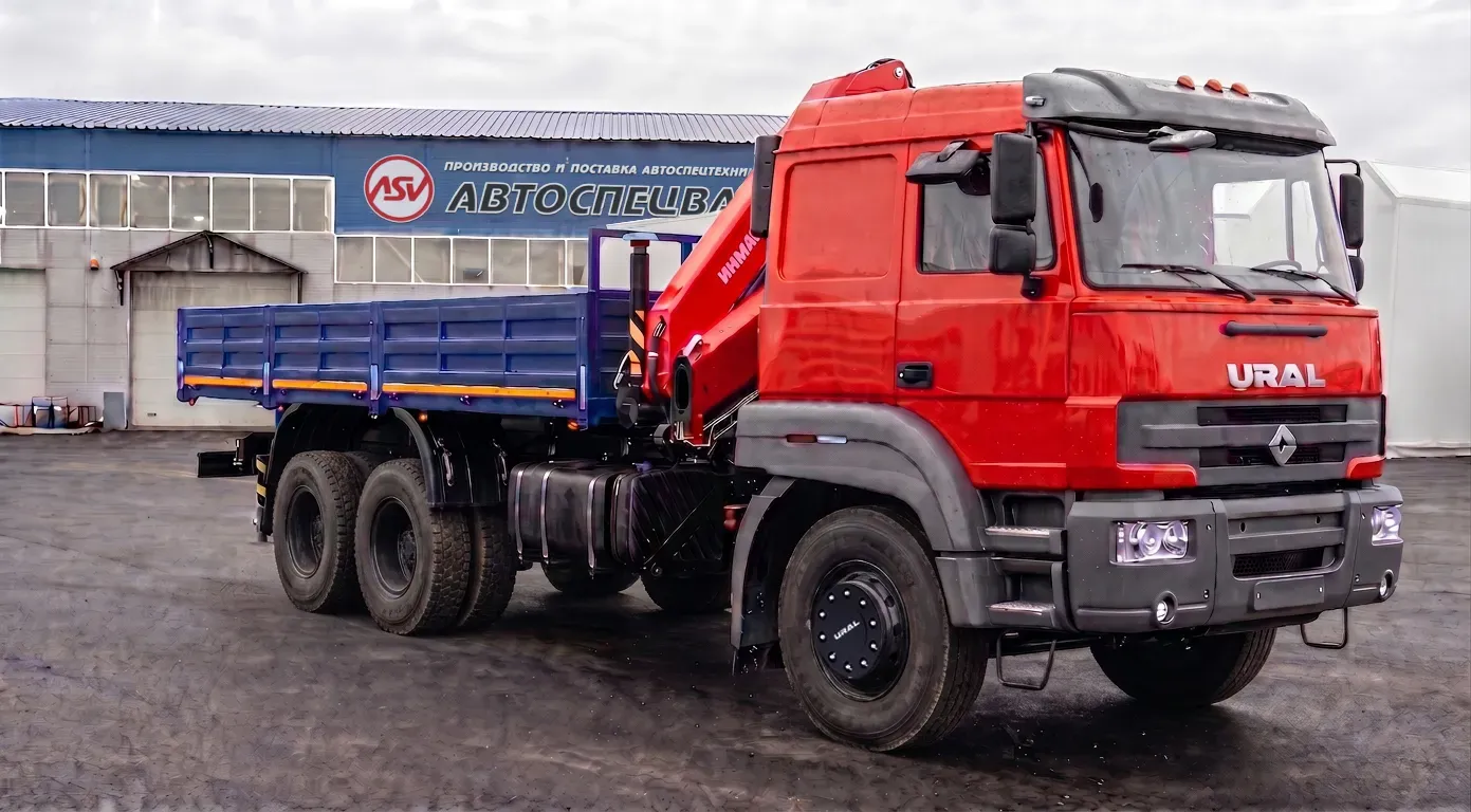 Бортовой автомобиль на шасси УРАЛ C35510 с КМУ ИНМАН ИМ-150 0