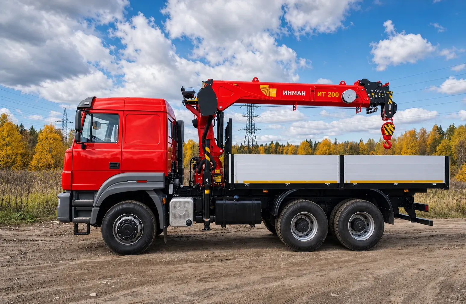 Бортовой автомобиль с КМУ ИТ-200 на шасси УРАЛ C35510 1