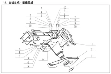 Main assembly – Base assembly