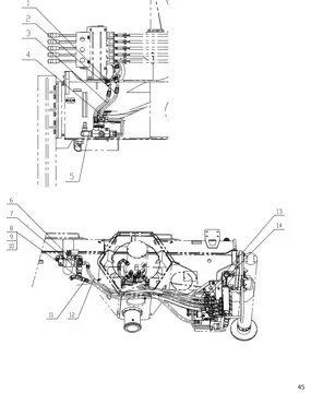 Upper hydraulic system pipeline (лист 2)