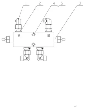 Out boom balance valve assembly