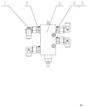 Main boom balance valve assembly